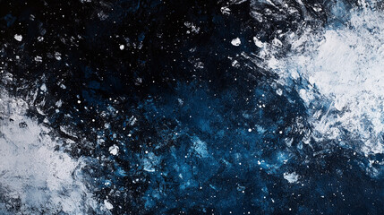 Obraz premium Abstract depiction of a starry night sky with varying shades of blue and white tones