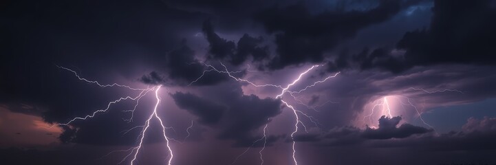 Electrifying Thunderstorms with Powerful Lightning Strikes, lightning in the night sky