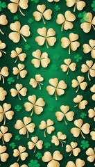 Lucky Shamrock Pattern Background