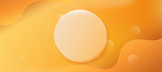 Orange with yellow color gradient background, Minimalist design gradient colorful background vector illustration for presentation product branding on ads social media