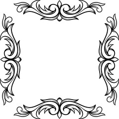 Classic Vintage Border Frame Outline