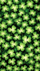 Lucky Shamrock Pattern Background