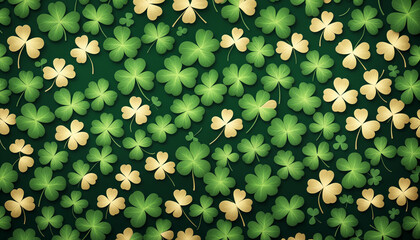Lucky Shamrock Pattern Background