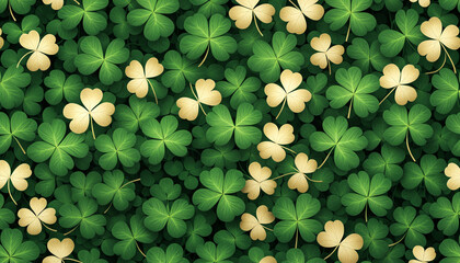 Lucky Shamrock Pattern Background