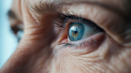 Close-Up of a Human Eye Highlighting Unique Iris and Color Details
