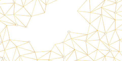 Abstract geometric background with connecting dots and lines with low poly triangle shapes. Polygonal Mesh Background Vector design digital technology concept Global network connection data structure. © Kainat 