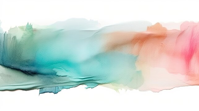 barely visible watercolor pastel smudge on the pure white background 