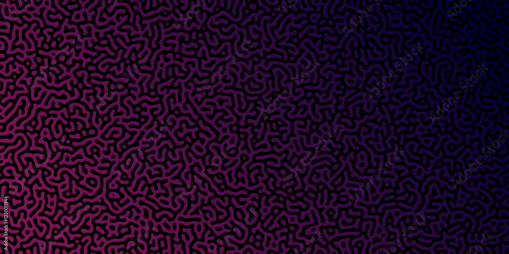 Poster abstract reaction-diffusion or turing pattern natural texture, in a coral pink gradient colour schem