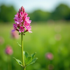 Fototapeta premium Filipendula ulmaria plant growing in the meadow, botanical, wildflower