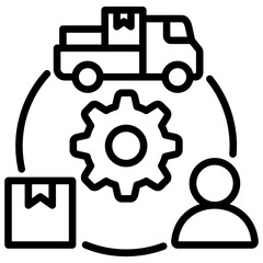 Supply Chain Management Icon