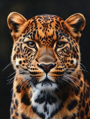 Obraz premium A majestic tiger gazes into the distance.