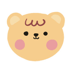 yellow cute bear icon