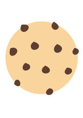 classic chocolate cookies illustration