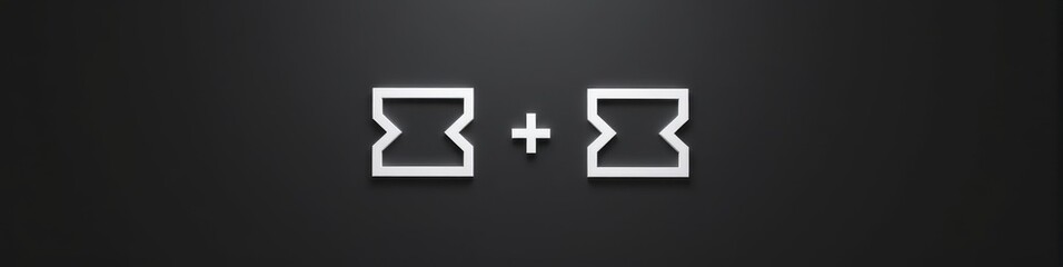 Fototapeta premium Sleek white bracket symbols with lines of code on dark grey gradient background, modern technology concept. Futuristic Technology LinkedIn Banner