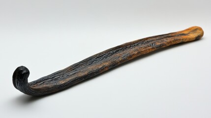 Wooden Hook Tool with Rustic Finish and Unique Curved Design