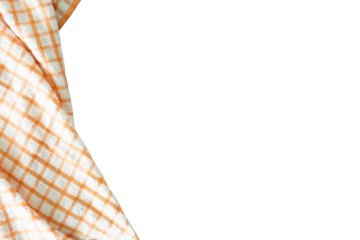 kitchen checkered napkin for copy space background