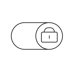 Privacy icon. Privacy icon line