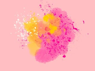 Fototapeta premium Raster high resolution colorful watercolor background