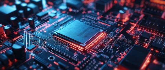 Fototapeta premium Analyzing micro atx board heat signatures in high fidelity gigapixel imagery a technical overview