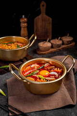 Korean traditional comfort food with spice, hot and herbal spice 