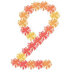 Enhance your numbers with elegant floral art! Download beautifully crafted floral number designs, perfect for any creative project.