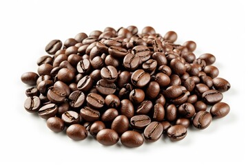Fototapeta premium araffes of coffee beans on a white surface