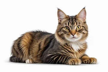 Fototapeta premium there is a cat that is laying down on the floor