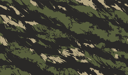 Hunting camouflage. Camouflage seamless pattern. Forest real tree camouflage design. Tiger stripe pattern. Tiger stripe camouflage pattern