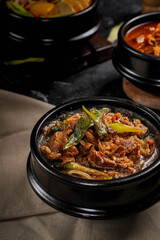 Korean traditional comfort food with spice, hot and herbal spice 