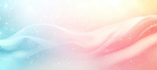 Abstract background with white lines and light blue color, banner design for business presentation or technology concept. Vector illustration of wavy lines on a pastel gradient. Space for text, stock 