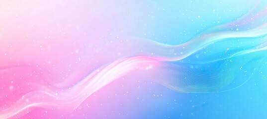 Abstract background with white lines and light blue color, banner design for business presentation or technology concept. Vector illustration of wavy lines on a pastel gradient. Space for text, stock 