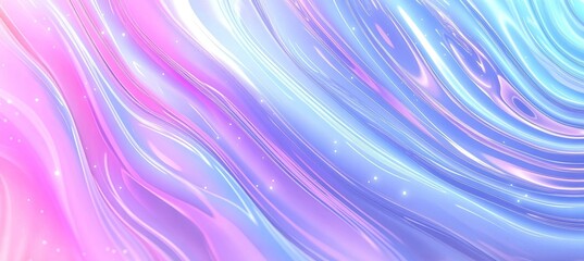 Abstract background with white lines and light blue color, banner design for business presentation or technology concept. Vector illustration of wavy lines on a pastel gradient. Space for text, stock 