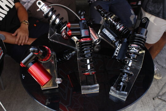 Trc racing shocks at San Beda car show in Manila, Philippines