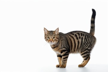 Obraz premium there is a cat that is standing on a white surface