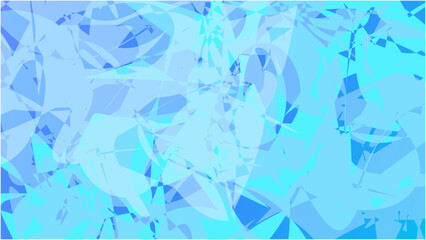 抽象的ダイナミック背景素材 16:9サイズ 水色 青 グラフィック モザイクアート