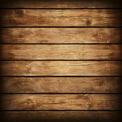 Fototapeta premium Rustic brown wood planks background texture