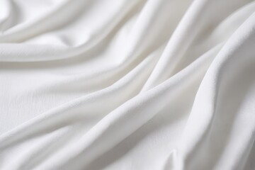 Obraz premium a close up of a white fabric with a very long line of folds