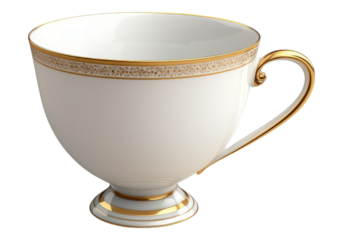 Gold Bone china tea cup.