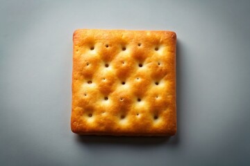Crispy Crackers: Outline Style Food Photography Stock Image
