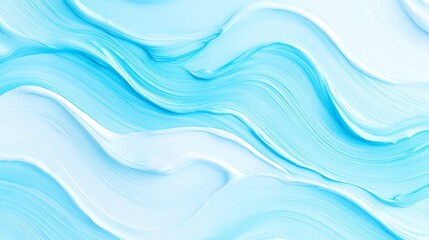 Fototapeta premium Ocean Serenity Waves, vibrant abstract waves in a cheerful summer palette, hand-painted watercolor design perfect for seasonal decor and stationery items.