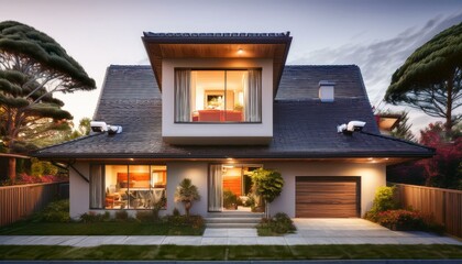 The property is a testament to elegant security solutions.  