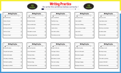 Writing Practice Worksheets