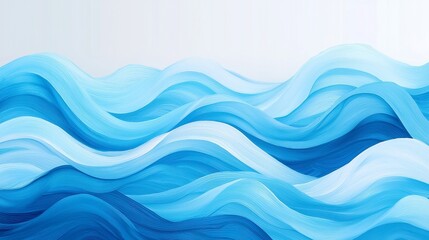 Vibrant Ocean Dance, dynamic wave patterns in bold watercolor strokes, perfect for summer-themed decor and stationery, capturing the essence of lively coastal beauty.