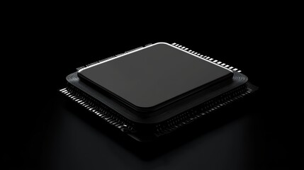 Exploring the futuristic design of a cpu in a black gigapixel high fidelity environment