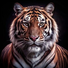 Fototapeta premium Minimalist Tiger Symbol with Strong and Simple Design