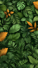 Lush tropical foliage background (1)