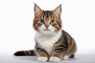 Fototapeta premium there is a cat that is sitting down on the floor