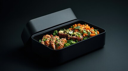 Gourmet Meal Boxes with Nutrient Insights, Elegant packaging, Tailored health solutions, Premium culinary experience, Convenient delivery service