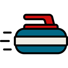 curling stone icon
