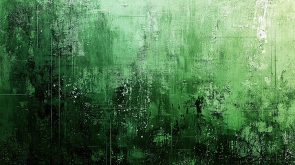 Obraz premium Scratched and distressed details create a unique green backdrop.